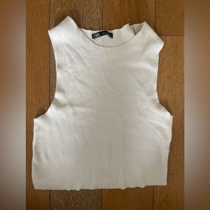 Zara White Top Size M